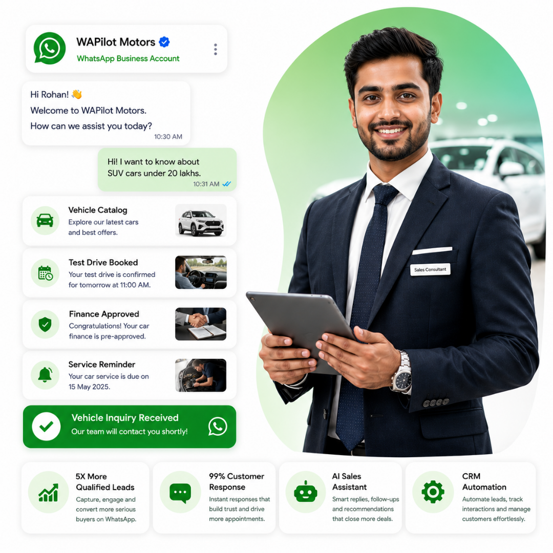 WhatsApp Business API for automobile dealerships