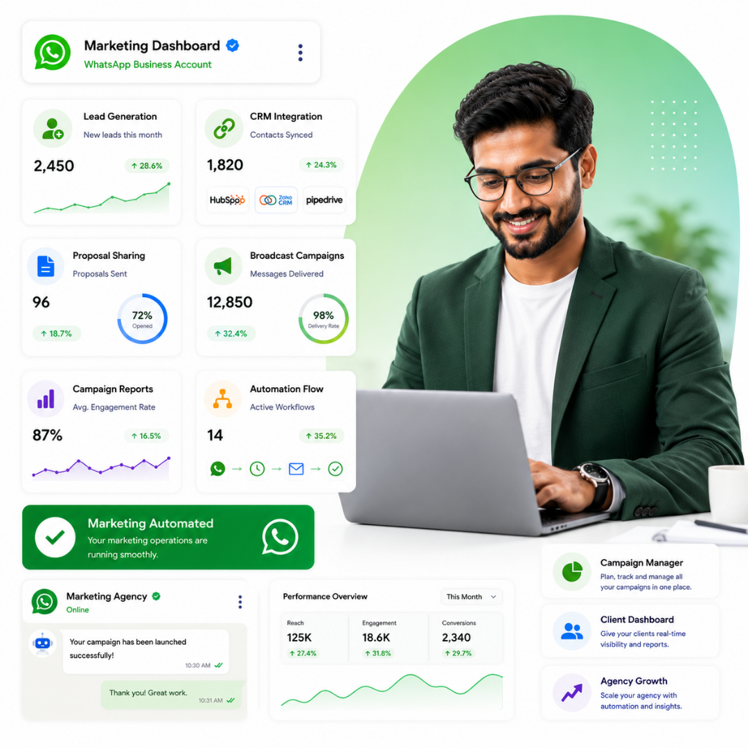 Features designed for marketing agencies