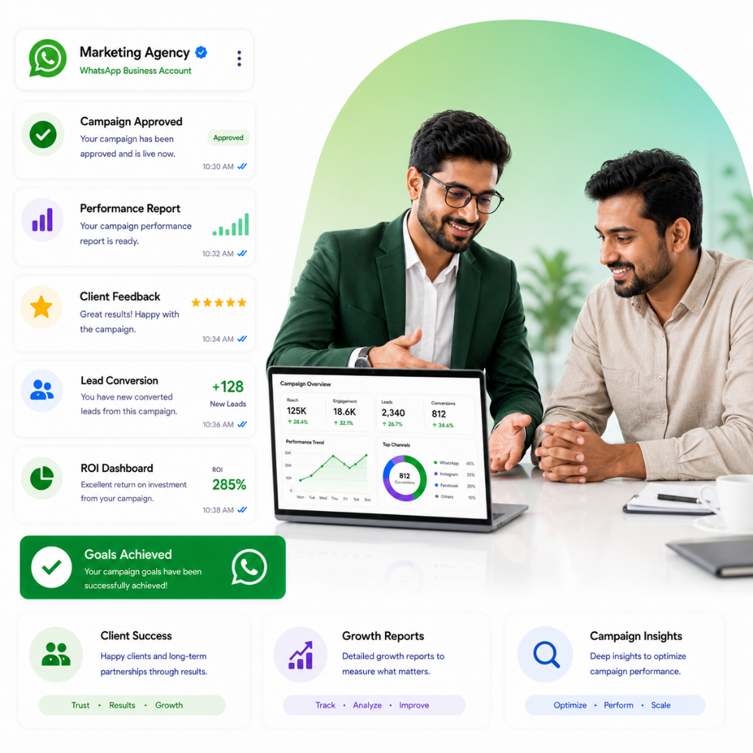 Marketing agency use cases on WhatsApp