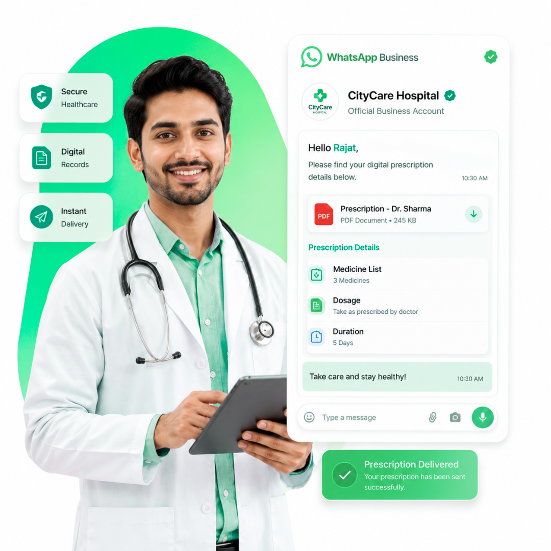 Digital prescriptions on WhatsApp