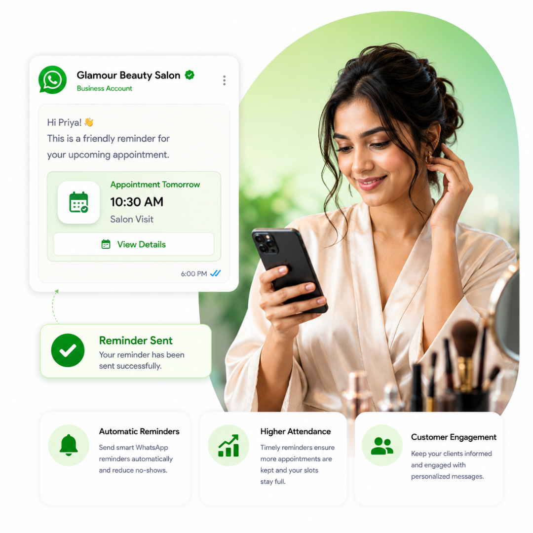 Automated salon appointment reminders