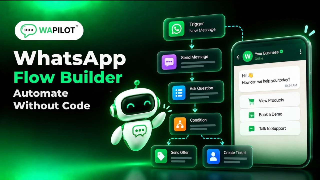 WhatsApp Flow Builder for creating no-code customer automation workflows